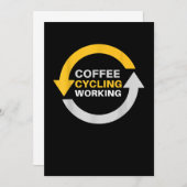 コーヒーサイクリングワーキングリピートスポーツ サンキューカード (正面/裏面)