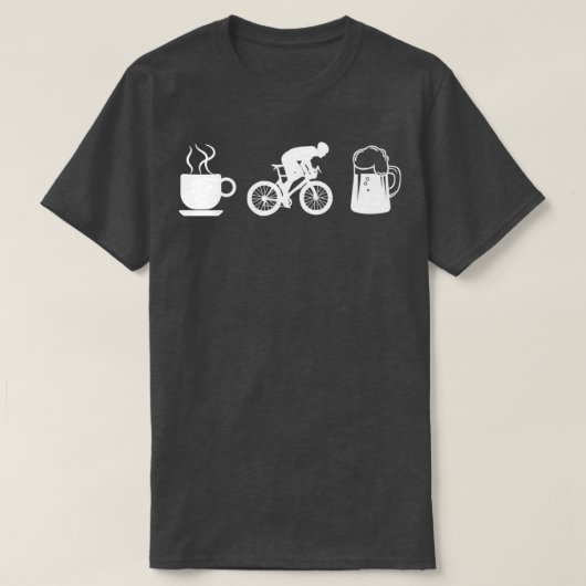 コーヒーサイクリング Tシャツ (デザイン正面)