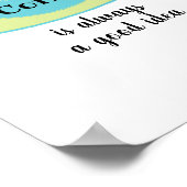 コーヒーサインが最初のコーヒーキッチンアート ポスター (角)