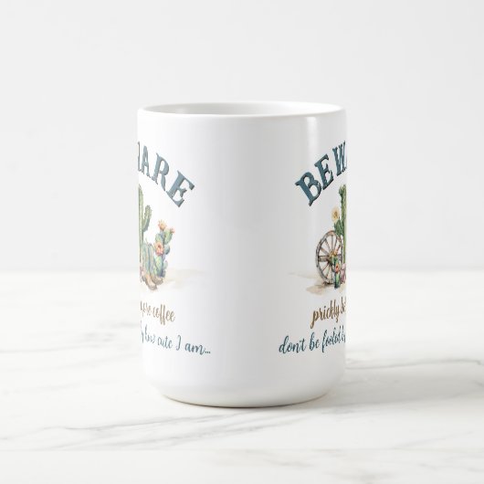 コーヒーサクおもしろいスの田舎の女の子の前でチクチク モーフィングマグカップ (中央)