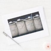 コーヒーサックス1990 長方形シール (封筒)