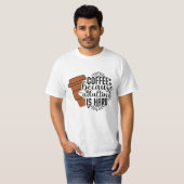 コーヒーサドラリンは懸命メンズ Tシャツ (正面フル)