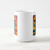 コーヒーサボテンのカウボーイの前後 コーヒーマグカップ (中央)