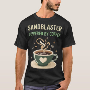 コーヒーサンドブラスターで動く Tシャツ