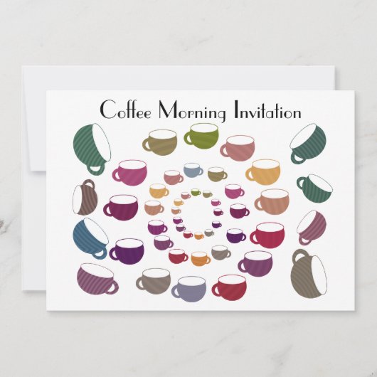 コーヒーサークルへの招待カード 招待状 (正面)
