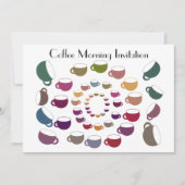 コーヒーサークル招待状カード 招待状 (正面)