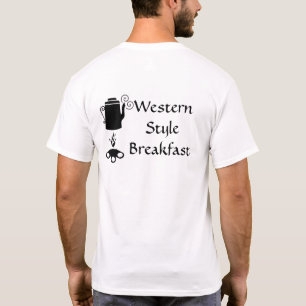 コーヒーザウエスタンスタイルブレックファーストTシャツ Tシャツ