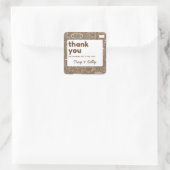 コーヒーシャワーフェイバーステッカー スクエアシール (バッグ)