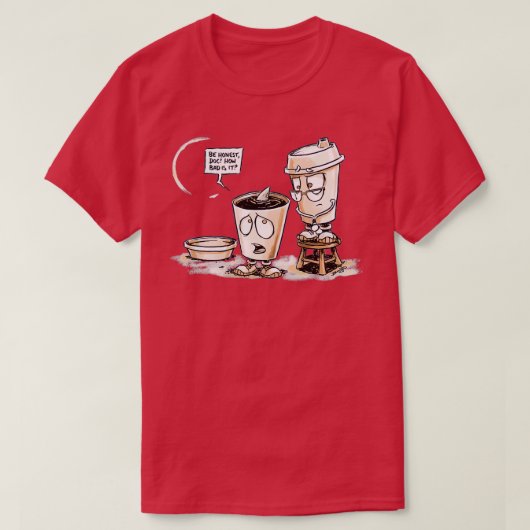 コーヒーシャーク Tシャツ (デザイン正面)