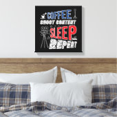 コーヒーシュート内容睡眠リピート キャンバスプリント (インサイチュ (寝室))