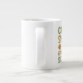 コーヒーショットと重いスクアットのコーヒーマグ ジャンボコーヒーマグカップ (裏面)