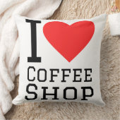 コーヒーショップが好き クッション (ブランケット)