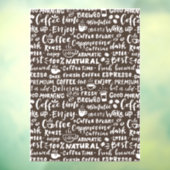 コーヒーショップのウィンドウのデカールモダン、ウィンドウの固定 ウィンドウサイン (シート3)