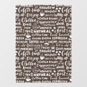 コーヒーショップのウィンドウのデカールモダン、ウィンドウの固定 ウィンドウサイン (シート)