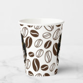 コーヒーショップのカスタマイズ可能なビジネス名 紙コップ (左)