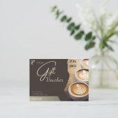 コーヒーショップのギフト券25%オフ コーリングカード (スタンド正面)