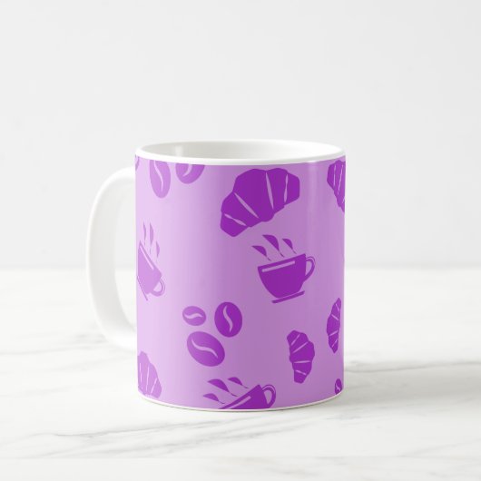 コーヒーショップのスタイルパターン コーヒーマグカップ (正面左)