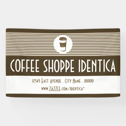 コーヒーショップのバナー 横断幕 (横)