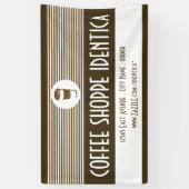 コーヒーショップのバナー 横断幕 (縦)