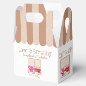 コーヒーショップのブライダルシャワーパーティー フェイバーボックス (オープン)