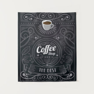 コーヒーショップのブランケット タペストリー
