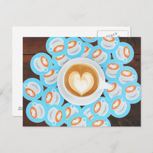 コーヒーショップのポストカード ポストカード (正面/裏面)