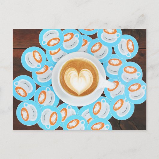 コーヒーショップのポストカード ポストカード (正面)