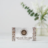 コーヒーショップのロゴ |コーヒー豆 名刺 (スタンド正面)