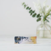 コーヒーショップの名刺 スキニー名刺 (スタンド正面)