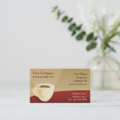 コーヒーショップの名刺 名刺 (スタンド正面)