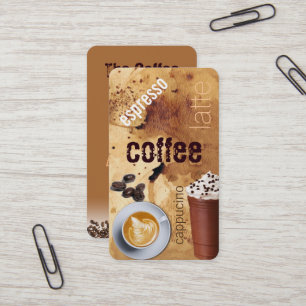 コーヒーショップの名刺 名刺