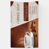 コーヒーショップエスプレッソカフェドリンクモダンドリンク店B 横断幕 (縦)