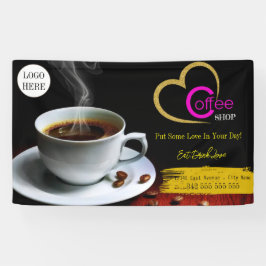 コーヒーショップエスプレッソカフェドリンクモダンドリンク店B 横断幕