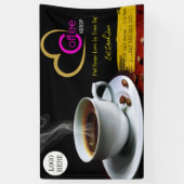 コーヒーショップエスプレッソカフェドリンクモダンドリンク店B 横断幕 (縦)