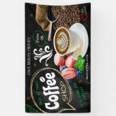 コーヒーショップエスプレッソカフェドリンクモダンドリンク店B 横断幕 (縦)