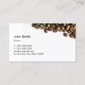 コーヒーショップカスタムフォトバナーロイヤリティ ロイヤリティカード (裏面)