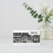 コーヒーショップカスタムフォトバナーロイヤリティ ロイヤリティカード (スタンド正面)