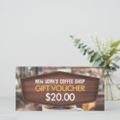 コーヒーショップカフェギフト証明伝票 (スタンド正面)