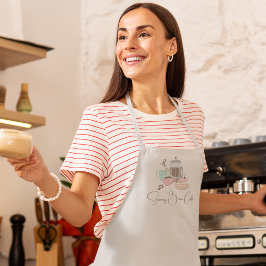 コーヒーショップカフェレトロ 予測できな エプロン