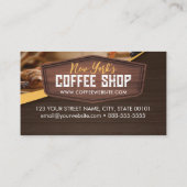 コーヒーショップカフェロイヤリティパンチカード 名刺 (裏面)