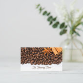 コーヒーショップカフェ名刺 名刺 (スタンド正面)