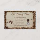 コーヒーショップカフェ名刺 名刺 (裏面)