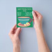 コーヒーショップカフェ広告 チラシ (手)