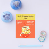 コーヒーショップカフェ広告 チラシ (シングル)