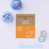 コーヒーショップカフェ広告 チラシ (シングル)