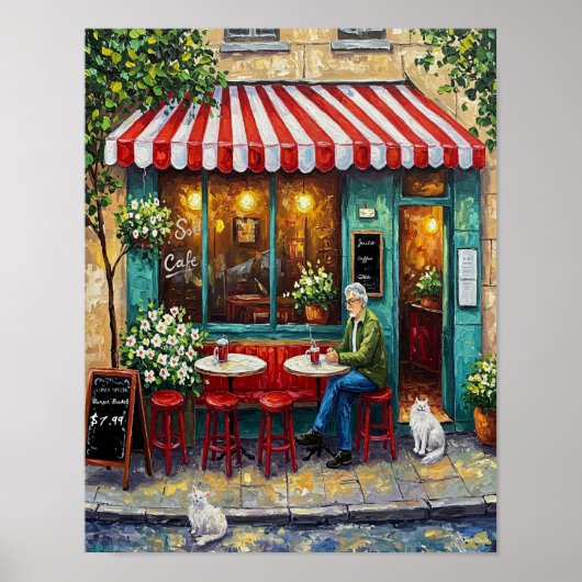 コーヒーショップカフェ ポスター (正面)