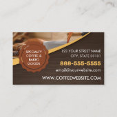 コーヒーショップカフェ 名刺 (裏面)