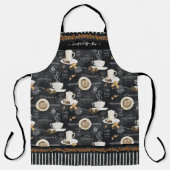 コーヒーショップカプチーノモチャデザートビジネス名 エプロン (正面)