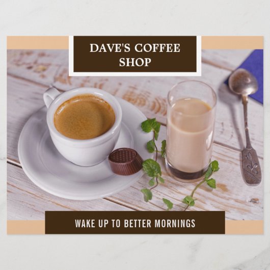 コーヒーショップグランドオープニングフライヤー (正面)