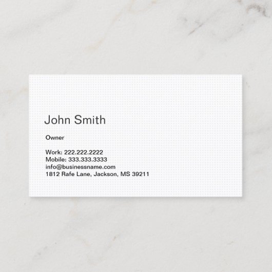 コーヒーショップコーヒーカップカフェミニマル 名刺 (裏面)